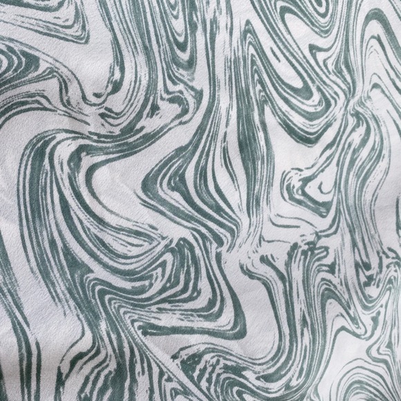 Audrey 3+1 Forest Green‎ & White Marble Mini Slip Dress - S - Picture 8 of 9